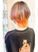 インナーカラー×オレンジ
