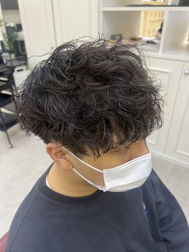 ヘアーデザインロアール(HairDesign LOIRE) 波巻きパーマ×マッシュ
