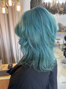 イング(ing) mint green×layer