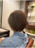 ナチュラルショートで“どん”