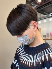 黒髪マッシュナチュラルマッシュメンズヘア韓国ツーブロック