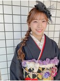 【kawase_mai】大人可愛い10代20代30代40代　サイド編み下ろし