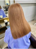 イメチェンハッシュカットフルバング似合わせレッドブラウン