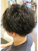 ランプヘアー(LAMP HAIR) 大人黒髪暗髪ソフトツイストオイルセットナチュラル刈り上げ