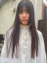 ジョリ(joli)&nbsp;フェイスレイヤー/前髪カット/黒髪/ブラック/ベージュ/眉毛