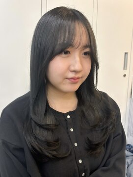 アリュウル 表参道(ALLURE) ワンカールレイヤー×ブルーブラック　佐藤