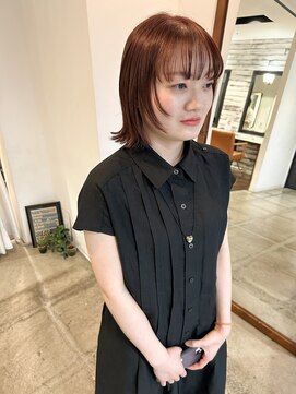 バディヘア リープ(BUDDY HAIR Leap) レイヤーbob/ブラウンピンク