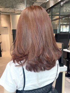 アイティーバイアルバム 松戸店(IT by ALBUM) ミルクティーピンクニュアンスカラーくびレイヤー_ba482521