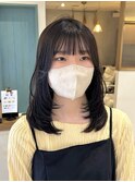 《kana》*ミディアムレイヤー*ザクザクレイヤー*ダークブラウン*