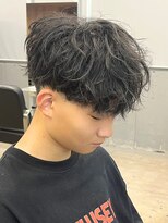 エルマーク 梅田(L-MARK)&nbsp;マッシュスパイラルパーマツイストスパイラル波巻きメンズ