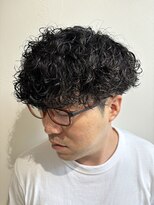 グラフ 立川(Graph.)&nbsp;波巻きマッシュツーブロックメンズカットパーマ