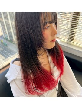 ロイ(ROI) 裾カラー/レッド