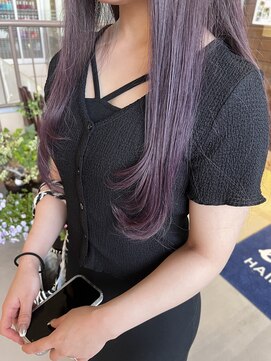 エイム ヘアメイク 横川店(eim HAIR MAKE) lavender color × layer cut