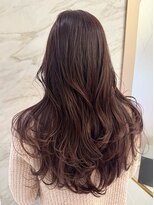 ロンド フィーユ(Lond fille)&nbsp;ピンクベージュ×ワンホンロングヘア