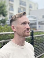 刈部倶楽舞&nbsp;フェード/メンズ/アップバング/ツーブロック/ナチュラル