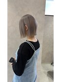 切りっぱなし×ホワイトミルクティー