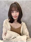 顔まわりレイヤー外ハネ韓国風ヘア髪質改善浦和ボブ