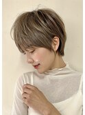 マッシュショート/レイヤーボブ/大人ショート/ウェーブヘア