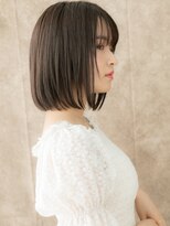 カバーヘアアンドスパ ブリス 浦和(COVER HAIR&SPA bliss)&nbsp;シースルーバング艶感ストレート前下がりボブ310W浦和30代40代