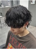 波巻きパーマ/縦落ちパーマ/波巻きスパイラル/メンズパーマ/原宿