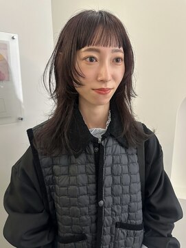 ユー(yew) ミディアムレイヤーカット/ウルフレイヤーカット/顔まわりカット