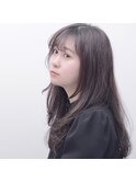 【Dulce】ロングレイヤー×モカブラウン×毛先パーマ