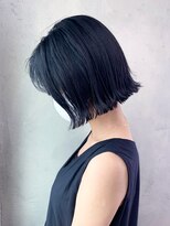 アイティー バイ アルバム 浦和店(IT by ALBUM) ワンレンボブ_オリーブカラーハイライトカラー_ba306171