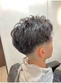 リバースパーマ/ツーブロック/フェード