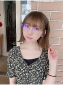 【salon de MiLK 原宿】外ハネ×サファリベージュ