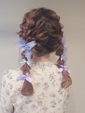 アリエス 渋谷駅東口店(Aries) ツイン編みおろし