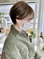 ソーコ 渋谷(SOCO) ミルクティーベージュシークレットハイライトマッシュショート