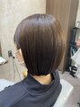 アグ ヘアー アノン サンデー卸町店(Agu hair anone)&nbsp;アディクシーカラーでツヤツヤ切りっぱなしボブ♪