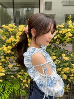 ガーランド (Garland)&nbsp;大人かわいい顔まわりレイヤーピンクベージュ小顔レイヤーカット