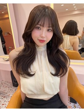 ボタン シブヤ(VOTAN SHIBUYA) ラベンダー/グレージュ/韓国ヘア/渋谷/レイヤー/顔まわり