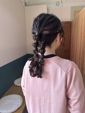 キュオンシア(CUEON. ciea) お呼ばれヘア×ツインアレンジ