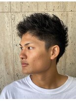 理容 鮎川&nbsp;アップバング　スパイキーショートヘア