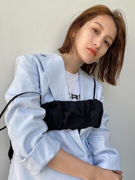 ベル 銀座5丁目店(Belle) 結べる長さの切りっぱなしボブ【銀座】