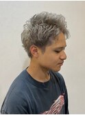 グレージュスパイキーショート