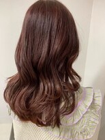 ルノン シェリー(LUNON cheliy) ピンクブラウンカラー/艶髪/韓国/セミロング