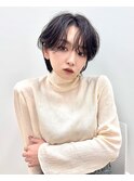 大人ショート ゆるふわパーマ ラフパーマ ハンサムショート