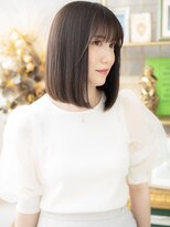 カバーヘア ブリス 志木南口駅前店(COVER HAIR bliss)&nbsp;★くすみベージュ小顔切りっぱなし艶感ストレート30代40代★1