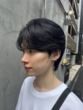 メンズココ 日本橋店(MENS COCO) 20代30代センターパートブルーブラック