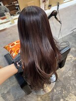 チャプター 問屋町(chapter)&nbsp;ケアカラーピンクラベンダーブラウンカラー顔まわりレイヤー韓国