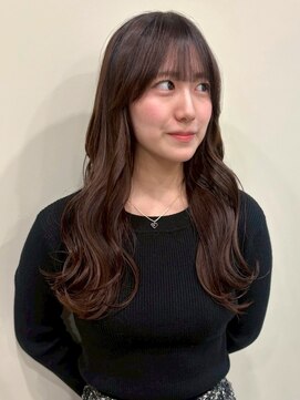 レイヤーカット 前髪カット 顔周りレイヤー 透明感カラー 20代