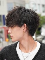 フィフスパーク(fifth PARK)&nbsp;渋谷短めマッシュウルフ緩めシャドウパーマ微分けルーズショート