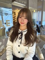 ペレ 原宿(PELE)&nbsp;イメチェン/ピンクベージュ/アンブレラカラー/前髪/原宿