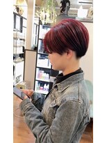 クオート(quoit)&nbsp;刈り上げマッシュ　アンブレラカラー　ハンサムショート　　高原