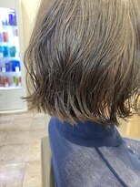 ファースト 長町店(first)&nbsp;【地毛を活かす！】パーマ風のクセを活かした切りっぱなしボブ