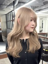 ニコトウキョウ 新宿(nico TOKYO)&nbsp;ミルクティーダブルカラーピンクホワイトパープルハイトーン韓国