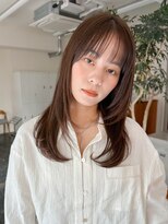 ガーランドギンザ(Garland Ginza)&nbsp;ナチュラルレイヤーカット　顔まわり　グレージュ